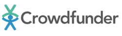 A colored logo of Crowdfunder