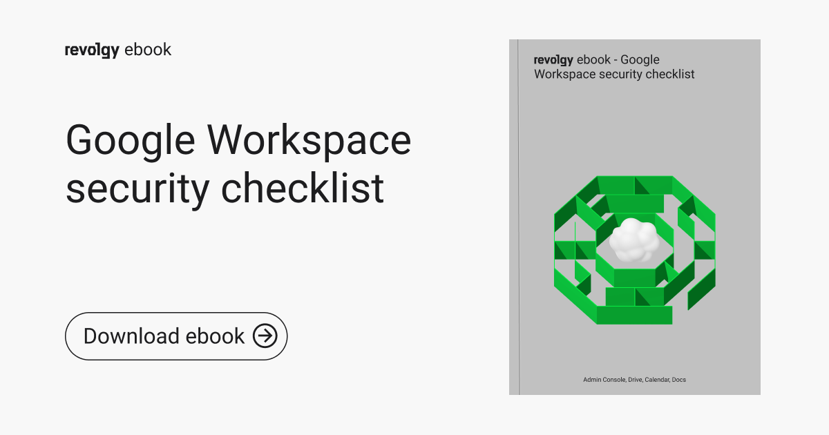 Google Workspace Security checklist