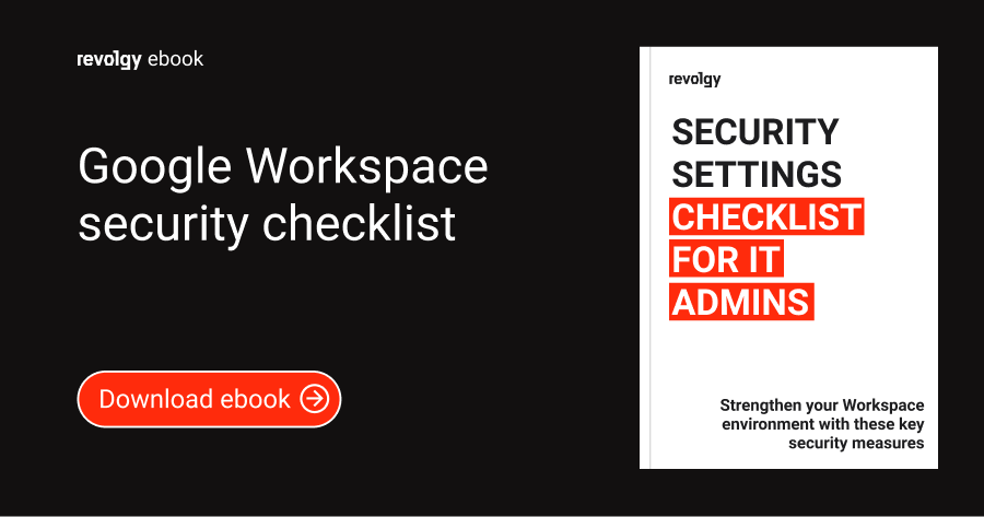 Google Workspace Security checklist