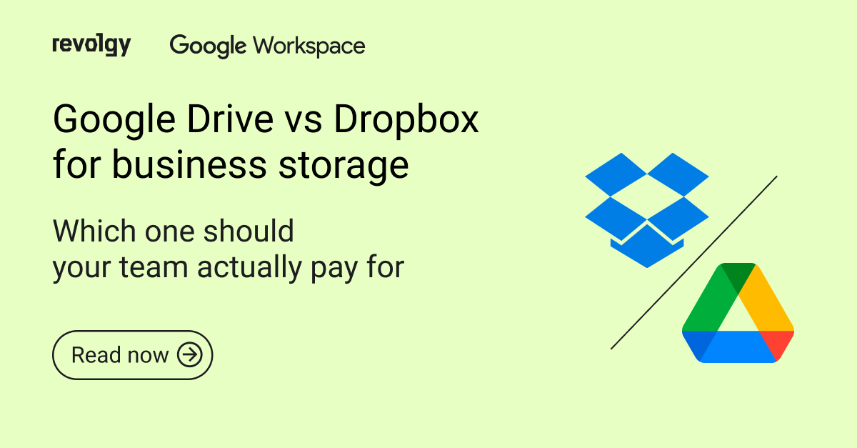 Google Drive vs Dropbox green background