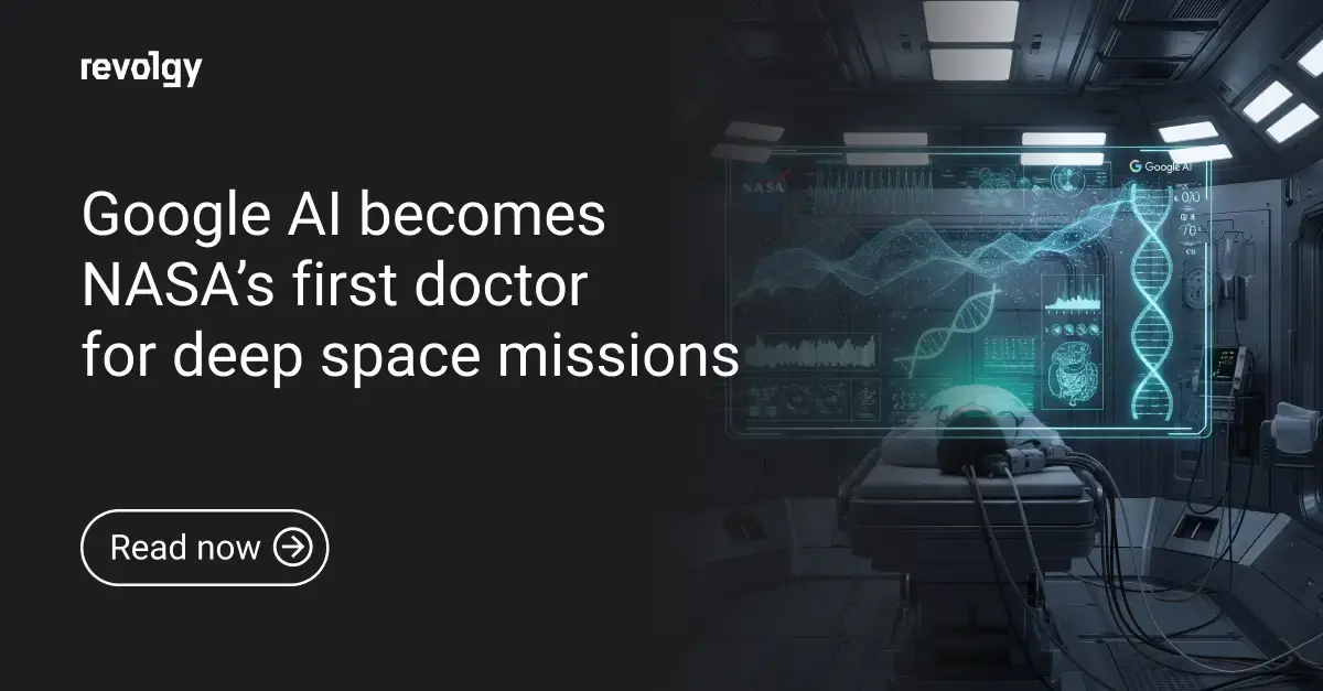 AI generated image of medical examination in space