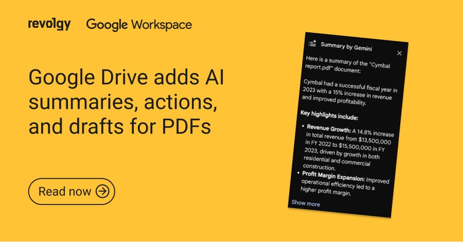 Bright orange background for AI PDF summaries with an example screenshot