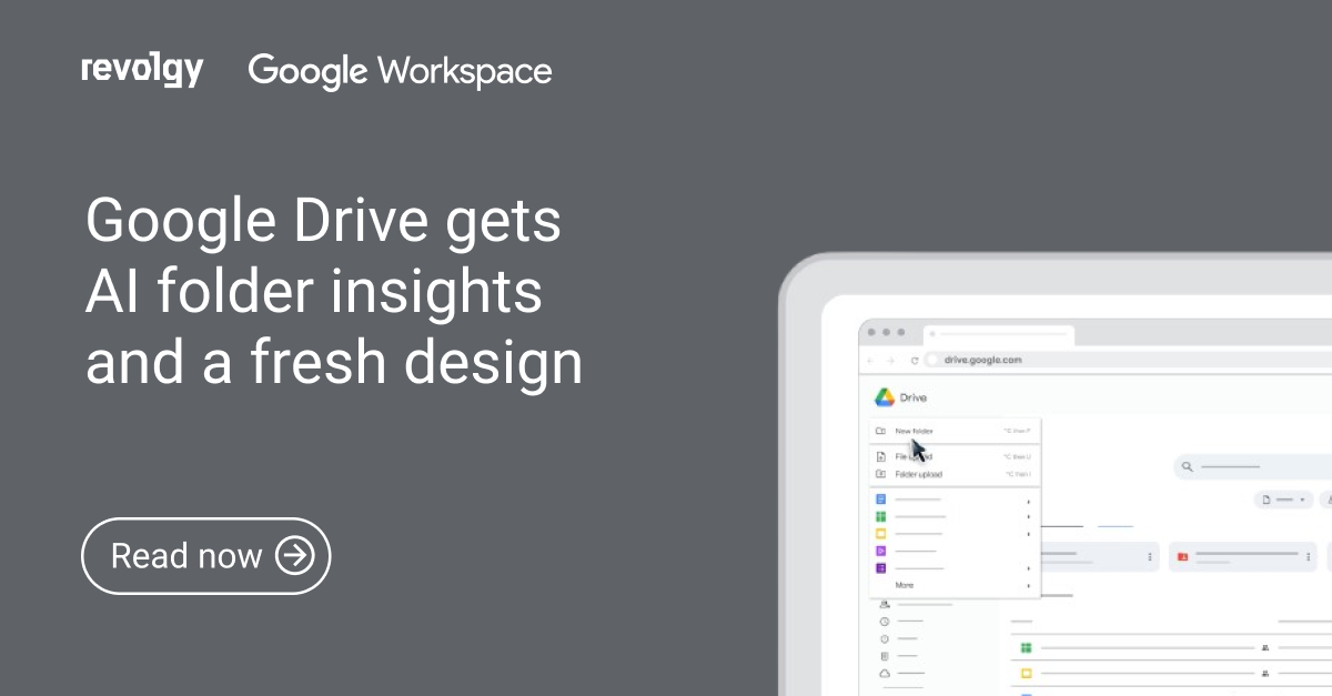 Google Drive gets AI folder insights and a fresh design