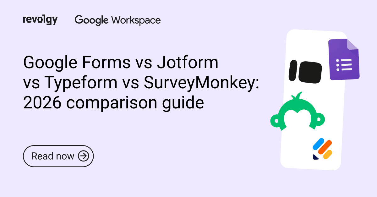 Google Forms Jotform Typeform SurveyMonkey comparison guide