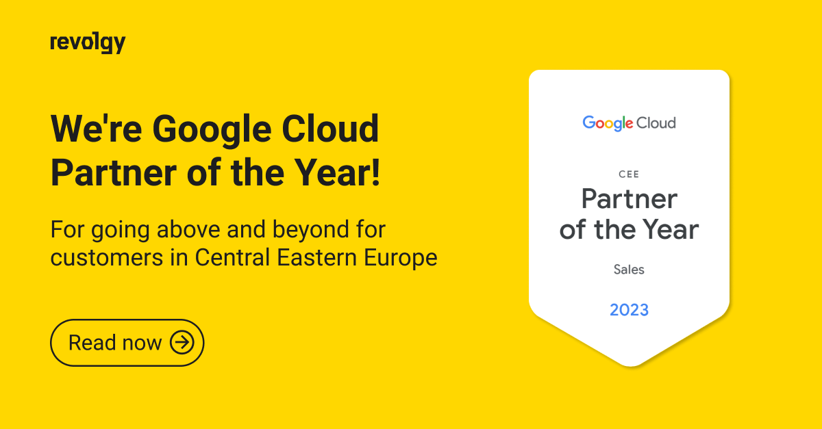 Revolgy Google Cloud Partner of the year 2023 Sales CEE-1