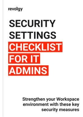 google workspace security checklist pdf ebook revolgy
