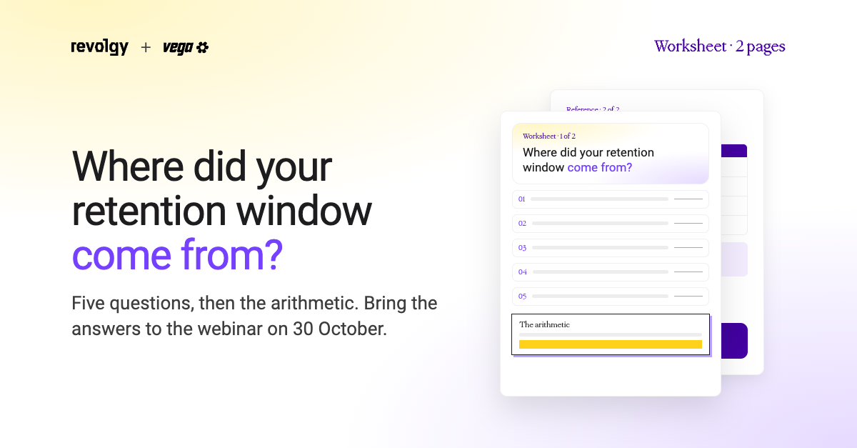 Your retention window came from an invoice.